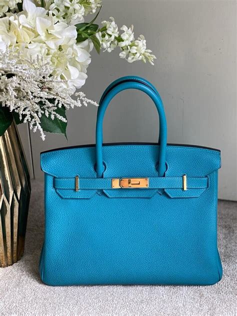 hermes birkin 30 turquoise|HERMES Togo Birkin 30 Turquoise 1062235 .